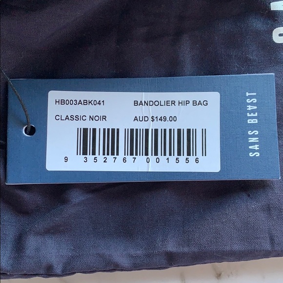 Sansbeast Bandolier Hip Bag in Black Noir - Picture 4 of 4